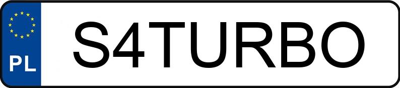 Numer rejestracyjny S4TURBO posiada SUBARU Impreza 2.0 MR`99 RX