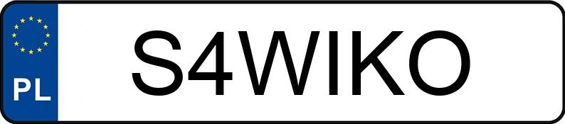 Numer rejestracyjny S4WIKO posiada BMW 435i Coupe MR`13 E5 F32 M Sport Numer rejestracyjny S4WIKO posiada BMW 435i Coupe MR`13 E5 F32 M Sport