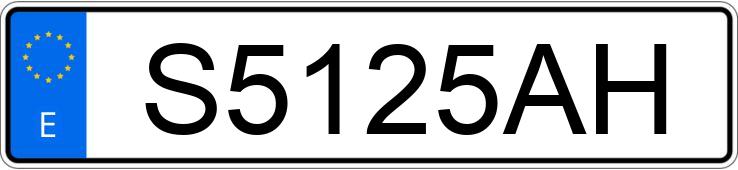 Numer rejestracyjny S5125AH posiada BMW SERIE 3