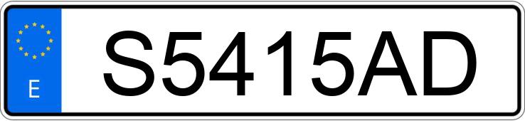 Numer rejestracyjny S5415AD posiada HONDA LEGEND