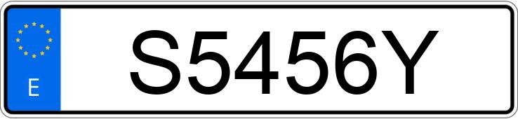 Numer rejestracyjny S5456Y posiada BMW SERIE 5