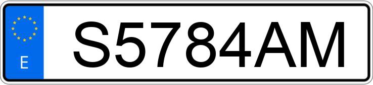Numer rejestracyjny S5784AM posiada BMW SERIE 3