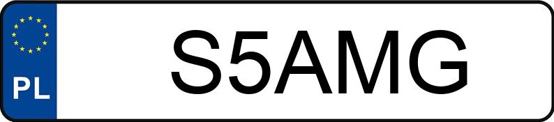 Numer rejestracyjny S5AMG posiada MERCEDES-BENZ S 500 MR`05 E4 221 S 500 MR`05 E4 221