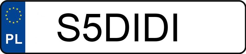 Numer rejestracyjny S5DIDI posiada AUDI A1 Sportback 35 TFSI MR`19 E6 8X Advanced