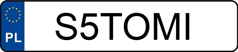 Numer rejestracyjny S5TOMI posiada AUDI A7 SPORTBACK Numer rejestracyjny S5TOMI posiada AUDI A7 SPORTBACK