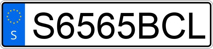 Numer rejestracyjny S6565BCL posiada  