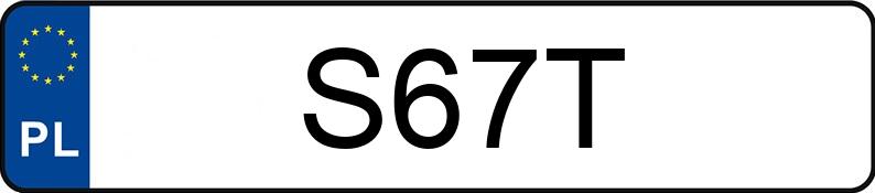 Numer rejestracyjny S67T posiada MERCEDES-BENZ E 500 MR`13 E5 212 Elegance