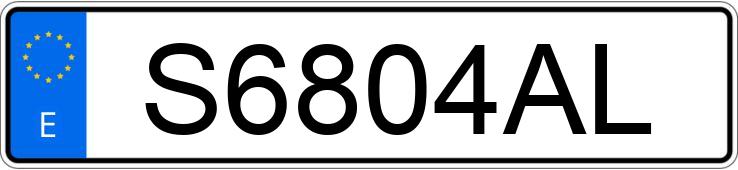 Numer rejestracyjny S6804AL posiada AUDI A4