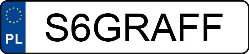Numer rejestracyjny S6GRAFF posiada VOLKSWAGEN GOLF 2.0 GTI KAT.
