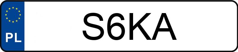 Numer rejestracyjny S6KA posiada NISSAN 200 SX 2.0 Kat. Turbo Aut.