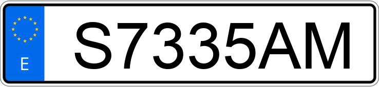 Numer rejestracyjny S7335AM posiada RENAULT MEGANE