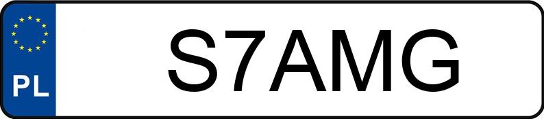 Numer rejestracyjny S7AMG posiada MERCEDES-BENZ CLS 500