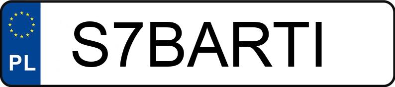 Numer rejestracyjny S7BARTI posiada VOLKSWAGEN GOLF 2.0 GTI Numer rejestracyjny S7BARTI posiada VOLKSWAGEN GOLF 2.0 GTI