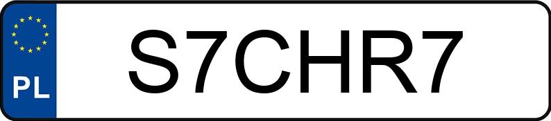 Numer rejestracyjny S7CHR7 posiada TOYOTA TOYOTA C-HR Numer rejestracyjny S7CHR7 posiada TOYOTA TOYOTA C-HR