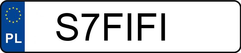 Numer rejestracyjny S7FIFI posiada AUDI A8 Quattro 55 TFSI MR`17 E6 D5 Tiptronic