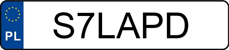 Numer rejestracyjny S7LAPD posiada CHEVROLET (USA) Equinox MR`18 E6 LT