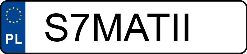 Numer rejestracyjny S7MATII posiada MERCEDES-BENZ A 220 MR`18 E6 177 AMG 4Matic