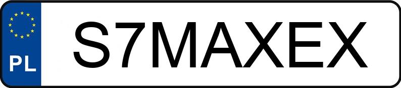 Numer rejestracyjny S7MAXEX posiada BMW M 5 4.4 MR`21 E6d F90 M Competition Steptronic