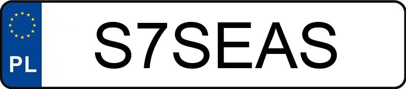 Numer rejestracyjny S7SEAS posiada INFINITI FX30D Numer rejestracyjny S7SEAS posiada INFINITI FX30D