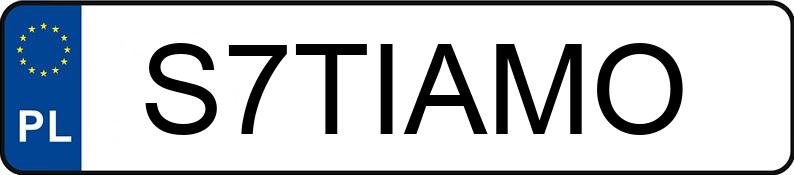 Numer rejestracyjny S7TIAMO posiada BMW 740 Diesel MR`23 E6d/e G70 xDrive Steptronic Numer rejestracyjny S7TIAMO posiada BMW 740 Diesel MR`23 E6d/e G70 xDrive Steptronic