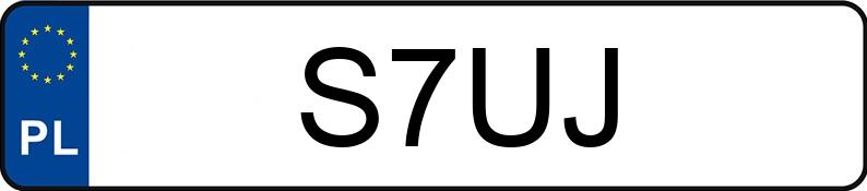 Numer rejestracyjny S7UJ posiada VOLKSWAGEN PASSAT Numer rejestracyjny S7UJ posiada VOLKSWAGEN PASSAT