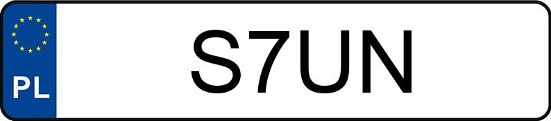 Numer rejestracyjny S7UN posiada AUDI Q5 MR`09 E5 8R Q5 MR`09 E5 8R