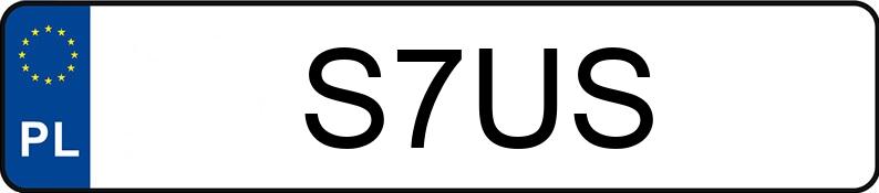 Numer rejestracyjny S7US posiada SAAB 9-5 2.0 MR`97 T S