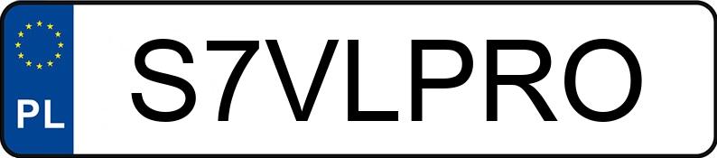 Numer rejestracyjny S7VLPRO posiada BMW M3 COMPETITION M XDRIVE