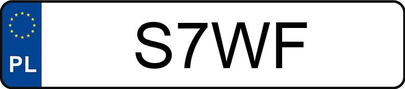 Numer rejestracyjny S7WF posiada DODGE Journey MR`12 SXT
