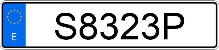 Numer rejestracyjny S8323P posiada OPEL CORSA