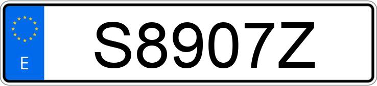 Numer rejestracyjny S8907Z posiada BMW SERIE 5 Numer rejestracyjny S8907Z posiada BMW SERIE 5