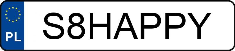 Numer rejestracyjny S8HAPPY posiada KAWASAKI Choppery od 1000 ccm VN 1600 Classic