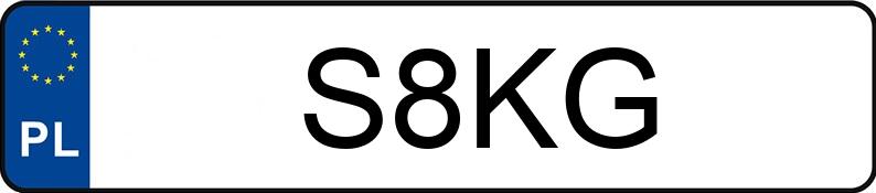 Numer rejestracyjny S8KG posiada BMW X5 MR`99 E3 E53 4.4 Aut.