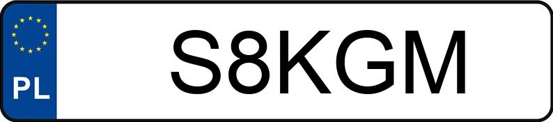 Numer rejestracyjny S8KGM posiada AUDI S8 QUATTRO