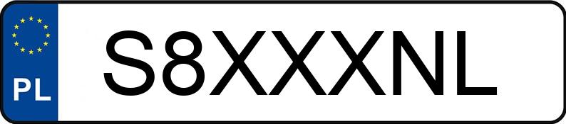 Numer rejestracyjny S8XXXNL posiada AUDI Q8
