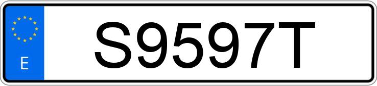 Numer rejestracyjny S9597T posiada VOLKSWAGEN TRANSPORTER