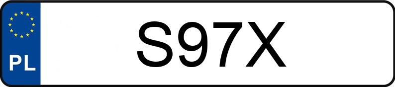 Numer rejestracyjny S97X posiada CADILLAC DE VILLE