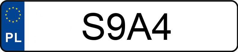 Numer rejestracyjny S9A4 posiada JEEP Grand Cherokee SE Aut.