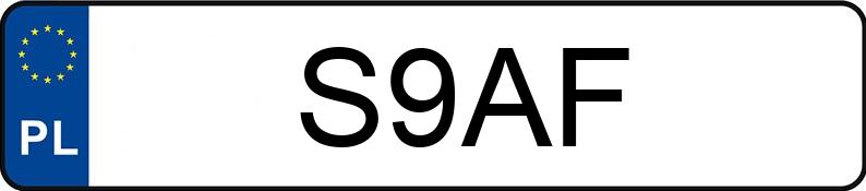 Numer rejestracyjny S9AF posiada HONDA Shuttle 2.3 LS