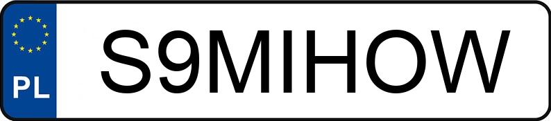 Numer rejestracyjny S9MIHOW posiada AUDI RS 6 AVANT