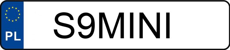 Numer rejestracyjny S9MINI posiada ROVER MINI Numer rejestracyjny S9MINI posiada ROVER MINI