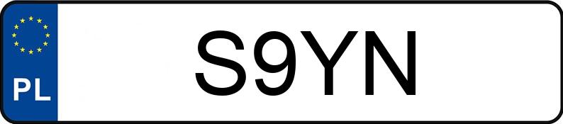 Numer rejestracyjny S9YN posiada MERCEDES-BENZ C 43 AMG MR`18 E6 205 4Matic