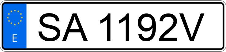 Numer rejestracyjny SA1192V posiada VOLKSWAGEN TRANSPORTER Numer rejestracyjny SA1192V posiada VOLKSWAGEN TRANSPORTER