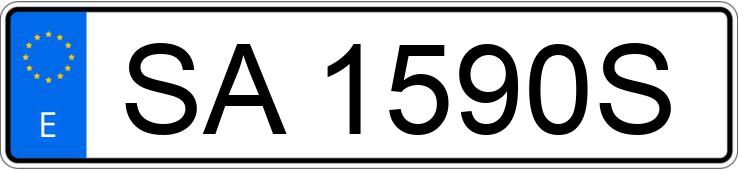 Numer rejestracyjny SA1590S posiada BMW SERIE 5