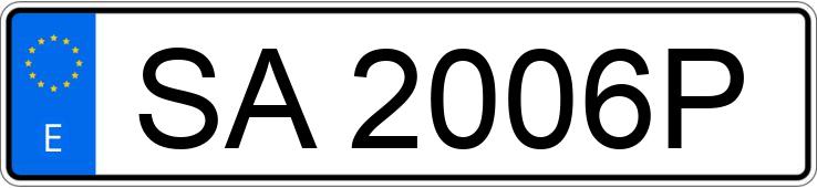 Numer rejestracyjny SA2006P posiada BMW SERIE 3