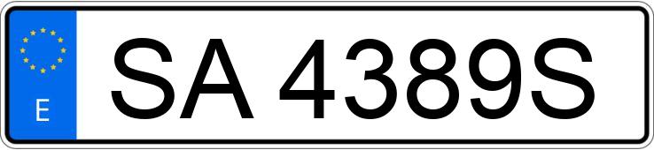 Numer rejestracyjny SA4389S posiada OPEL ASTRA
