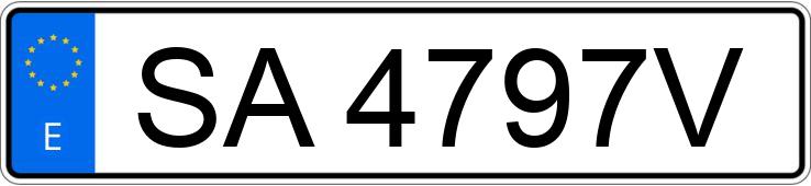 Numer rejestracyjny SA4797V posiada SEAT CORDOBA