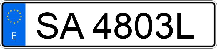 Numer rejestracyjny SA4803L posiada TOYOTA SUPRA Numer rejestracyjny SA4803L posiada TOYOTA SUPRA