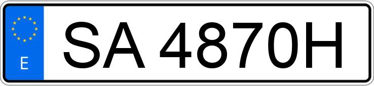 Numer rejestracyjny SA4870H posiada RENAULT 4