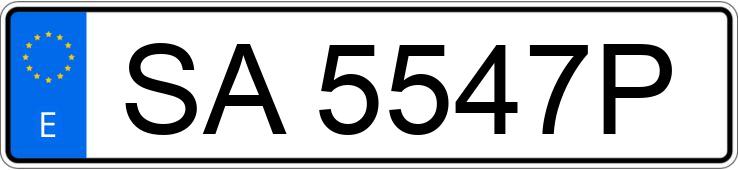 Numer rejestracyjny SA5547P posiada AUDI A6